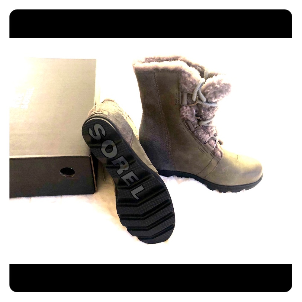 Sorel Joan of Arctic wedge ll shearling in quarry